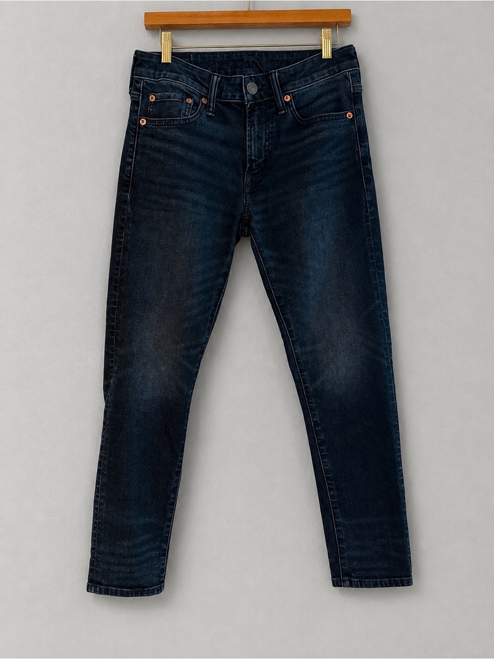 American Eagle Men’s Athletic Skinny Jeans 28x28 AirFlex+ Blue Wash Stretch